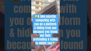 🤣A fake psychic competing with you on a platform amp hiding from u🫣😳pretending amp trying 2 mimic u🤣 [upl. by Amara]