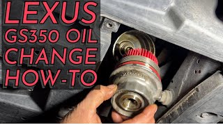 Lexus GS350 Oil Change HowTo [upl. by Strain]