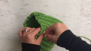 Crochet Tip Closing the Top of a Crochet Cactus Hat [upl. by Larina]