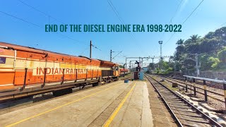 A very special train journey 12620 Matsyagandha Express last diesel powered run ASMR Train Sounds [upl. by Nitas896]