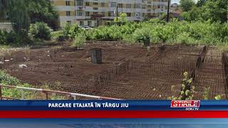 Parcare etajată în Târgu Jiu [upl. by Hsirrehc635]