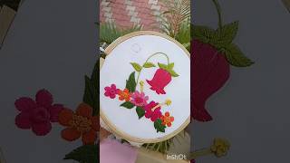 handembroiderydesign embroidery handembroidery flowerembroiderydesign flowerembroidery [upl. by Kaltman543]