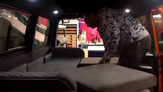 VW T5 amp T6 LEISURE VAN CONVERSIONS  FREEDOM LAYOUT  SOFA BED DEMO [upl. by Asit432]