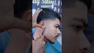 MIDDLE PART TAPER FADE HAIRCATING 💈Taper fade hairstyleLow fade taper hair trending low fade [upl. by Valerian656]