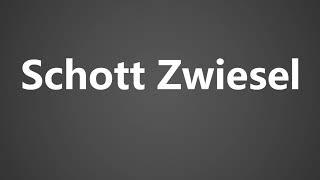 How to Pronounce Schott Zwiesel [upl. by Zephan]