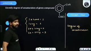 Identify degree of unsaturation of given compound [upl. by Burgess]