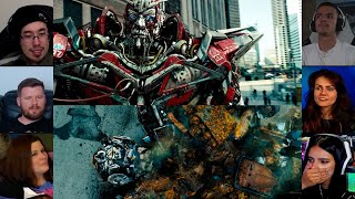 Sentinel prime kills Ironhide  Dark of the Moon  Reaction Mashup  transformers [upl. by Ailecec]