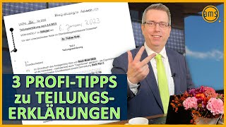 Hausgeld amp Teilungserklärung 3 Dinge die du vor Kauf prüfen solltest [upl. by Gagnon381]