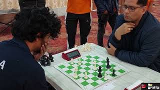 When you are two pawns up against a Grandmaster  Chandar Raju vs GM Sriram Jha  National Rapid [upl. by Herrick]