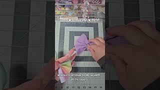 Shreded headwrap tutorial 🫧 bow headwrap babybows bows hairbows tutorial [upl. by Qulllon]