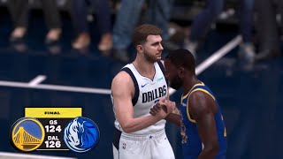 NBA 2K25 Ultra Modded Pre Season  WARRIORS vs MAVERICKS 4TH QTR HIGHLIGHTS [upl. by Philbert]