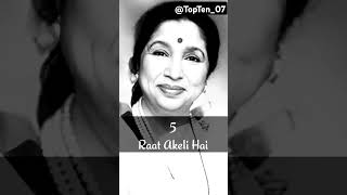 Top 10 Iconic Songs of Asha Bhosle  TopTen07 shorts ashabhosle [upl. by Anilyx]