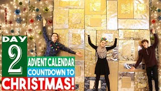 BIGGEST Advent Calendar Day 2 Christmas Countdown 2018 [upl. by Ahsinehs239]