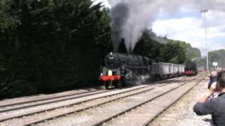 East Somerset Railway 9F Black Prince 1000 tons of stone [upl. by Bor]