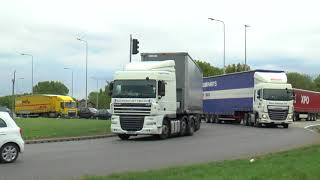 LYMM JUNCTION M6 NORTH TRUCKS AUG 2018 [upl. by Cram425]