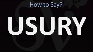 How to Pronounce Usury CORRECTLY [upl. by Edda]