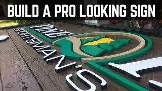 How To Build A Professional Looking Wooden Sign With Raised Letters  Woodworking  DIY [upl. by Atilrac126]