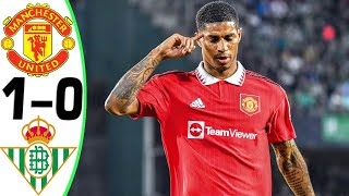 Manchester United vs Real Betis 10  Rashford Goal and Highlights 16032023 HD [upl. by Adehsar6]