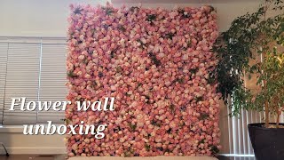 Flower wall unboxing  Rose morning Flower Wall [upl. by Reinnej]