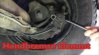 VW T4 Transporter  Handbremsseile wechseln und Handbremse gangbar machen [upl. by Bollinger]