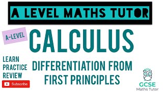 Differentiation from First Principles  Calculus  ALevel Maths Series [upl. by Notfa]