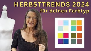 Herbsttrends 2024 für DEINEN Farbtyp [upl. by Drud]