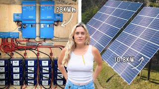 500000 For Power Massive OffGrid Solar Power System Start to Finish Timelapse [upl. by Hadnama]