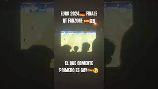 WATCHING THE EURO FINALE AT FANZONE🇪🇸🏴󠁧󠁢󠁥󠁮󠁧󠁿 englishorspanish trending footballshorts viral [upl. by Adnawak319]