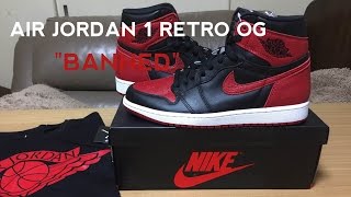 NIKE AIR JORDAN 1 RETRO OG BRED quotBANNEDquot2016 Review 【スニーカー紹介】 [upl. by Shum]