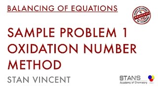 Redox Balancing  Oxidation Number Method [upl. by Nottirb]