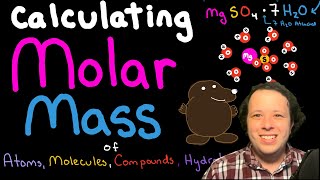 How to Calculate Molar Mass for Atoms Molecules Compounds and Hydrates with Examples [upl. by Hploda]