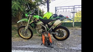 Kawasaki KLX 650 R 1993  a tracciare percorsi dual  4K [upl. by Siuqcram]