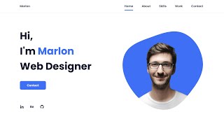 Responsive Portfolio Website Using HTML CSS amp JS [upl. by Airres]