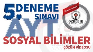 Mart 2024  YKS 5 Deneme Sınavı AYT SOSYAL BİLİMLER 2 Çözüm Videoları [upl. by Einafats]