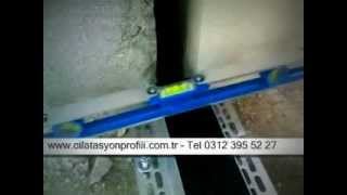 ANKADEX Dilatasyon Profili Montaj Videosu Expansion Joint Profiles [upl. by Artemahs2]