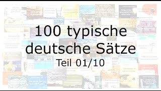 100 typische deutsche Sätze  Deutsch lernen  wichtige Sätze 0110 [upl. by Leikeze962]