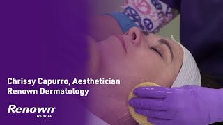 Dermaplane Demonstration by Medical Esthetician Chrissy Capurro [upl. by Peursem]