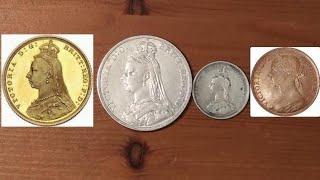 Las viejas Monedas de Reino Unido uk [upl. by Hamehseer]