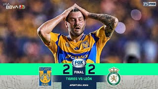 Tigres 2  2 León  Jornada 10  Apertura 2024  GOLES Y Resumen Liga MX [upl. by Zurkow]