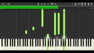 Toumei Na Sekai Transparent World  Glasslip OST Piano tutorial Synthesia [upl. by Gnilrits]