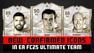 FIFA 25  ALL NEW CONFIRMED ICONS EA FC 25 ✅🔥 ft Aguero Bale Robben [upl. by Arluene]