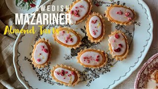 Mazarine 🇸🇪 Swedish Almond Tarts Sweet Pie Recipe [upl. by Ttegdirb554]