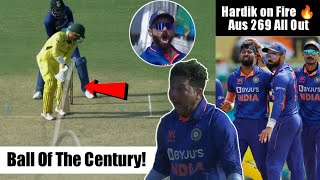 🔴 AUS 2037 to 26910 कुलदीप हार्दिक का जलवा 3rd ODI indvsaus Kuldeep bowled Alex carey today [upl. by Ttimme]