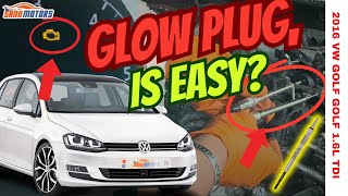 VW Golf Diesel Glow Plug Problem Diagnosis and Replacement Guide [upl. by Nivlad77]