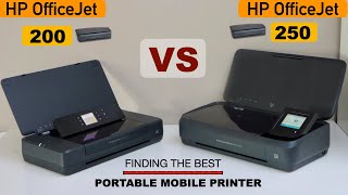 HP OfficeJet 200 vs 250 Mobile Printer Review [upl. by Haidadej37]