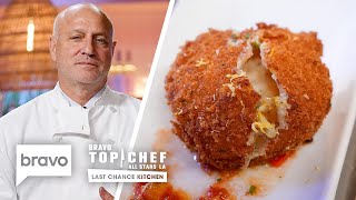 Top Chef All Stars Compete in a Fry or Die Fried Food Challenge  Last Chance Kitchen S17 E4 [upl. by Mellie]