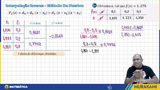 INTERPOLAÇÃO POLINOMIAL  FORMA DE NEWTON  11 [upl. by Roose361]