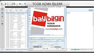 BayBilgin Impex yazılımında TCGB Açma işlemi [upl. by Juliane]