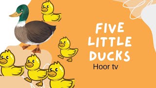 Five little ducks ll song for kidsnurserypoems [upl. by Norret951]