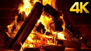 🔥 Jazz Lounge Music Fireplace 4K Enchanting Fireside Atmosphere with Peaceful Jazz Playlist [upl. by Ronoc]